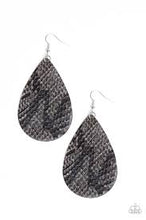 Load image into Gallery viewer, Hiss, Hiss Silver Leather Earrings