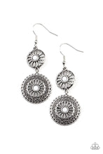 Load image into Gallery viewer, Keep It Wheel White Earrings