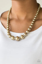 Load image into Gallery viewer, Party Pearls Brass Necklace