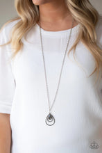 Load image into Gallery viewer, Teardrop Drama Silver Necklace