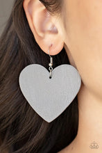 Load image into Gallery viewer, Country Crush Silver Leather Earrings