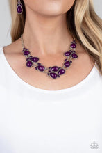 Load image into Gallery viewer, Botanical Banquet Purple Necklace