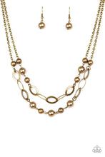Load image into Gallery viewer, Glimmer Takes All  Brass Necklace