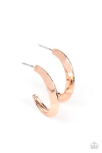 Load image into Gallery viewer, Bevel Up Rose Gold Earrings