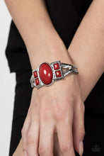 Load image into Gallery viewer, A Touch of Tiki Red Hinged Bracelet