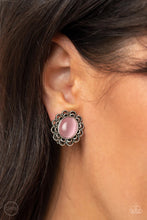 Load image into Gallery viewer, Garden Gazebo Pink Clip On Earrings