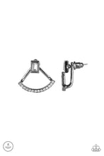 Load image into Gallery viewer, Delicate Arches Black Jacket Earrings