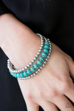 Load image into Gallery viewer, Modern Day Mason Blue Coil Bracelet