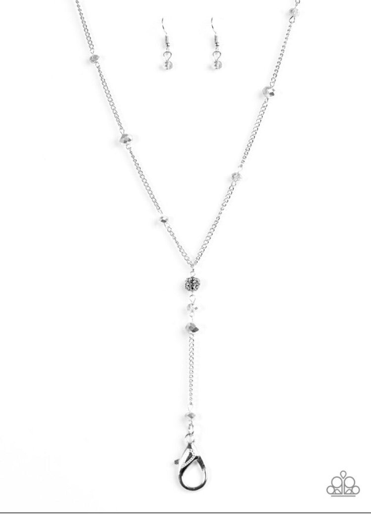 Out All Night Silver Lanyard