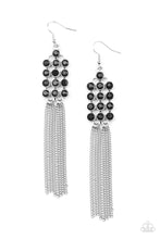 Load image into Gallery viewer, Tasteful Tassel Black Earrings