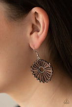 Load image into Gallery viewer, Spoke Too Soon Brown Earrings
