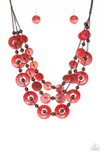 Load image into Gallery viewer, Catalina Coastin Red Wood Necklace