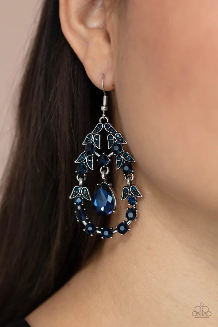 Garden Decorum Blue Earrings