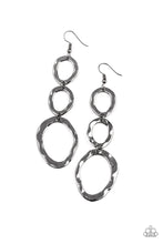 Load image into Gallery viewer, So Oval It Black Earrings