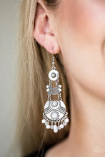 Load image into Gallery viewer, Tropic Tribe White Earrings