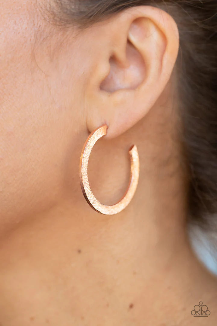 Haute Glam Copper Earrings