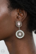 Load image into Gallery viewer, Life of the Garden Party Pink Clip On Earrings