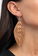 Load image into Gallery viewer, Wherever the Wind Takes Me Brown Leather Earrings