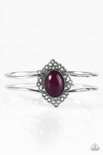 Load image into Gallery viewer, Royal Bohemian Purple Hinged Bracelet