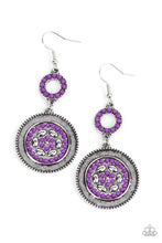 Load image into Gallery viewer, Meadow Mantra Purple Earrings