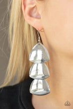 Load image into Gallery viewer, Modishly Metallic Silver Earrings