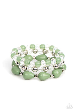 Beachside Brunch Green Bracelet