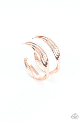 Curvy Charmer Rose Gold Earring