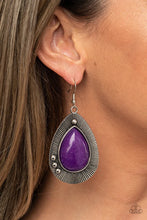 Load image into Gallery viewer, Western Fantasy Purple Earrings