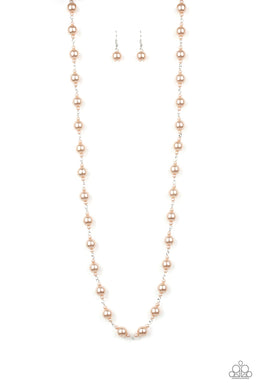 Behind the Scenes Brown Necklace