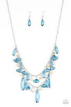 Load image into Gallery viewer, Candelit Cabana Blue Necklace