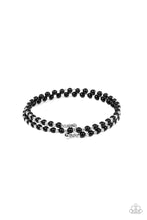 Load image into Gallery viewer, Regal Wraparound Black Coil Bracelet