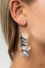 Load image into Gallery viewer, Now You Sequin It Silver Sequin Earrings