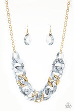 Load image into Gallery viewer, I Have a HAUTE Date White Acrylic Necklace
