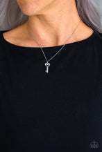 Load image into Gallery viewer, Lock Up Your Valuables White Necklace