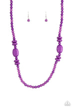 Load image into Gallery viewer, Tropical Tourist Purple Necklace