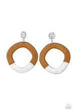 Load image into Gallery viewer, That’s a Wraparound Brown Post Earrings