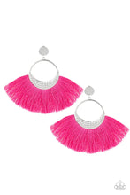 Load image into Gallery viewer, Spartan Spirit Pink Tassel Earrings