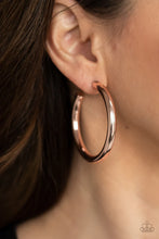 Load image into Gallery viewer, Hoop Hustle Rose Gold Earrings