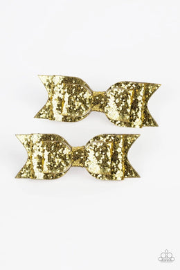 Sugar and Spice Gold Hair Clips