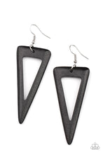 Load image into Gallery viewer, Bermuda Backpacker Black Wood Earrings