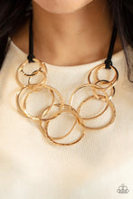 Load image into Gallery viewer, Spiraling Out of Couture Gold Necklace