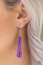 Load image into Gallery viewer, Let It Bead Purple Seed Bead Necklace
