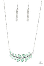 Load image into Gallery viewer, Frosted Foliage Green Necklace
