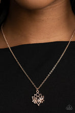 Load image into Gallery viewer, Lotus Retreat Rose Gold Necklace