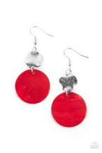 Load image into Gallery viewer, Opulently Oasis Red Acrylic Earrings
