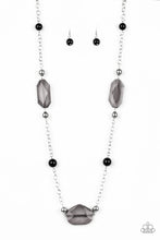 Load image into Gallery viewer, Crystal Charm Black Necklace