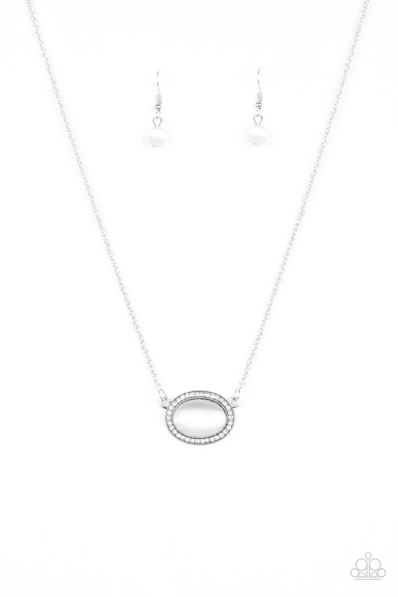 Anything Glows White Necklace