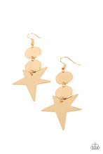 Load image into Gallery viewer, Star Bizarre Gold Earrings