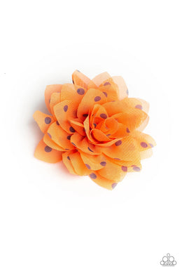 Dot Dot Dot Orange Hair Clip