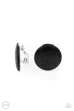 Load image into Gallery viewer, Woodwork It Black Clip On Earrings